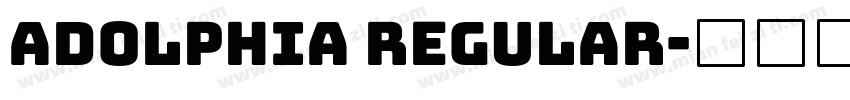 Adolphia Regular字体转换